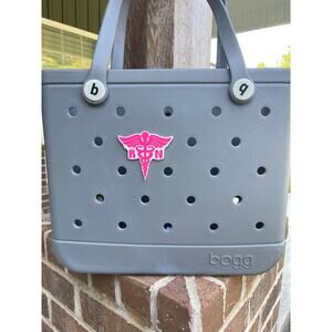 RN Caduceus Bogg Bag Charm